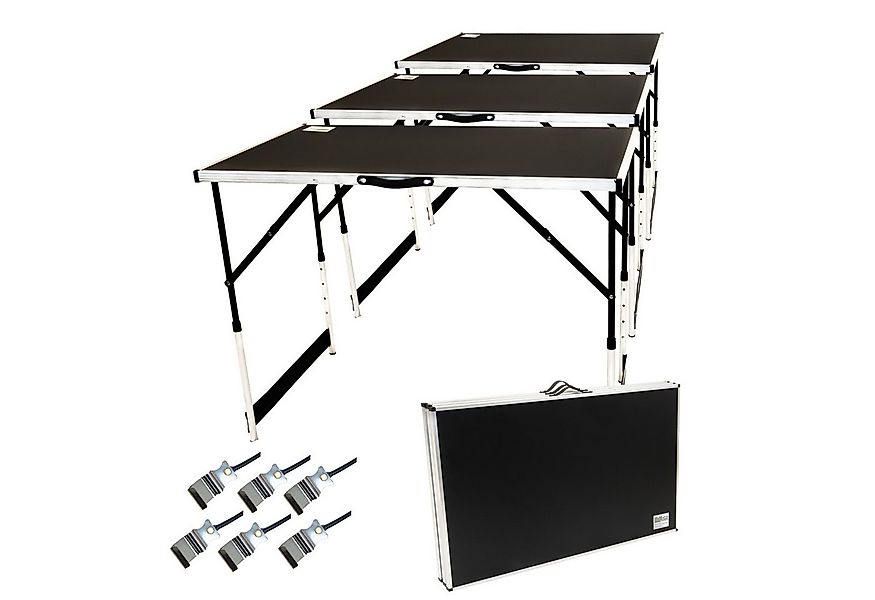 TRUTZHOLM Klapptisch Multifunktionstisch 3er Set höhenverstellbar & klappba günstig online kaufen