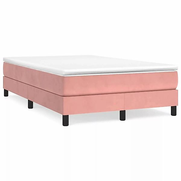 vidaXL Boxspringbett Rosa 120x200 cm Samt1388264 günstig online kaufen