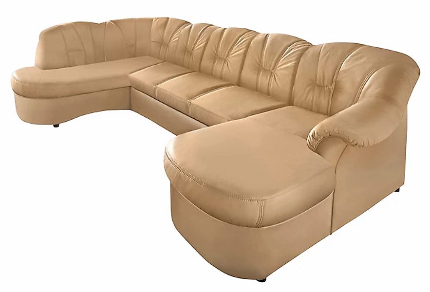 DOMO collection Wohnlandschaft »Flores auch in Leder-Bezug, B/T/H: 293/180/ günstig online kaufen