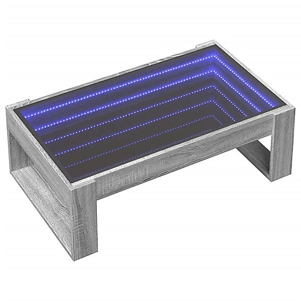 vidaXL Couchtisch mit Infinity-LED Grau Sonoma 90x53x30 cm 847642 günstig online kaufen