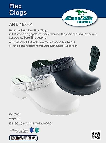 Euro-Dan 468-01 FLEX Clog offen mit günstig online kaufen