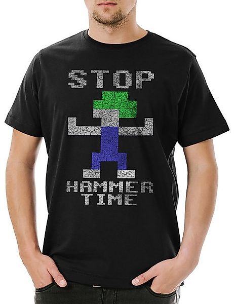 Urban Backwoods Print-Shirt Urban Backwoods Lemmings Hammer Time Herren T-S günstig online kaufen