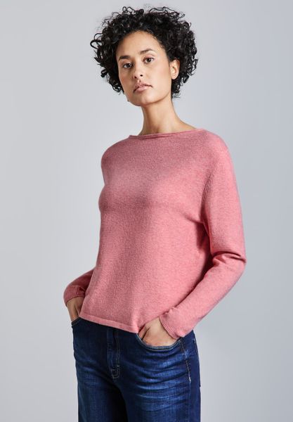 STREET ONE Strickpullover mit U-Boot-Ausschnitt günstig online kaufen