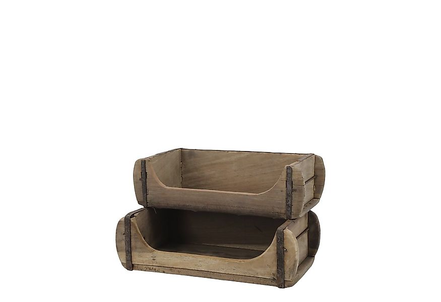 Chic Antique Küchenregal Grimaud Kasten H20/L30/B20 cm natur Regal Aufsatz günstig online kaufen