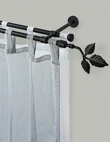 GARESA Gardinenstange "SHEET" Ø 16 mm 2 läufig-läufig Wunschmaßlänge;Träger günstig online kaufen