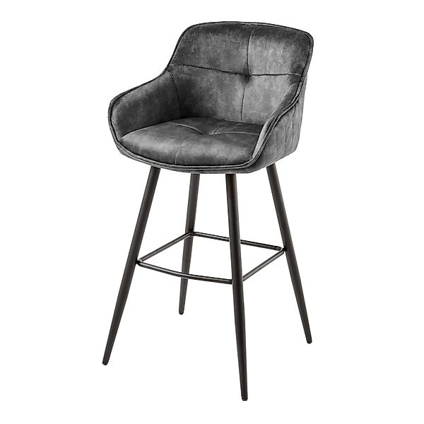 riess-ambiente Barhocker EUPHORIA grau / schwarz (Einzelartikel, 1 St), Ess günstig online kaufen