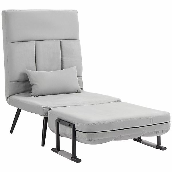 HOMCOM Schlafsessel 1-Sitzer, Schlafsofa mit 5-fach verstellbarer Rückenleh günstig online kaufen
