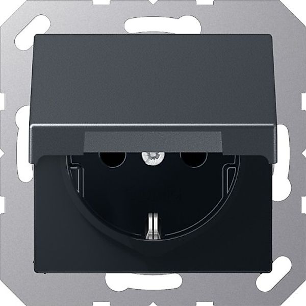 Jung SCHUKO-Steckdose anthrazit matt A 1520 BFKIKL ANM - A1520BFKIKLANM günstig online kaufen