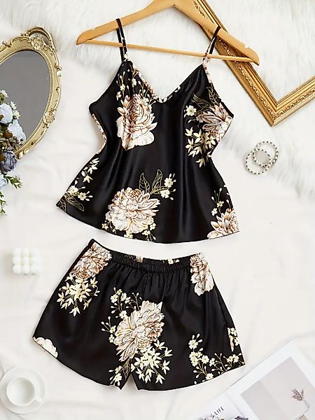 Elegant Love Shorty Satin Nachtwäsche-Set für günstig online kaufen