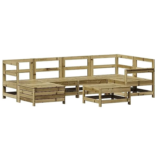 vidaXL 7-Tlg Garten-Sofagarnitur Kiefernholz Imprägniert 3250951 günstig online kaufen