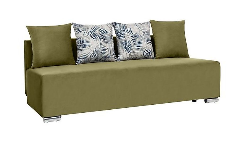 Beautysofa Sofa mit Schlaffunktion RILLO, mit Bettkasetn, Wellenunterfederu günstig online kaufen
