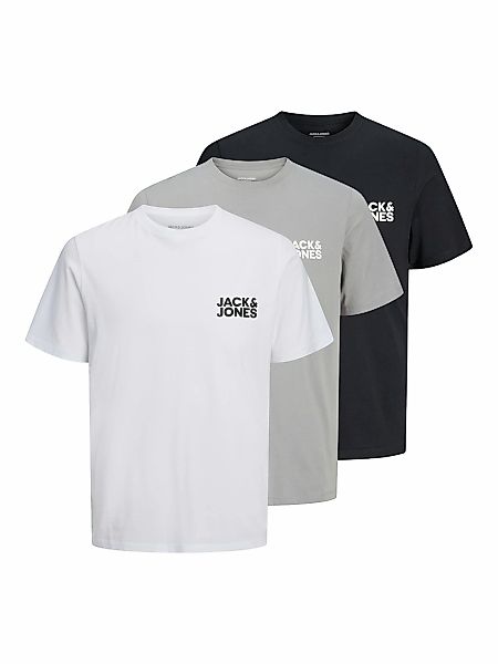Jack & Jones Rundhalsshirt "JJECORP LOGO TEE SS O-NECK 3PK MP NOOS" Packung günstig online kaufen