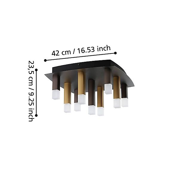 EGLO Stars Of Light LED-Deckenleuchte Estanterios, 9-fl. günstig online kaufen