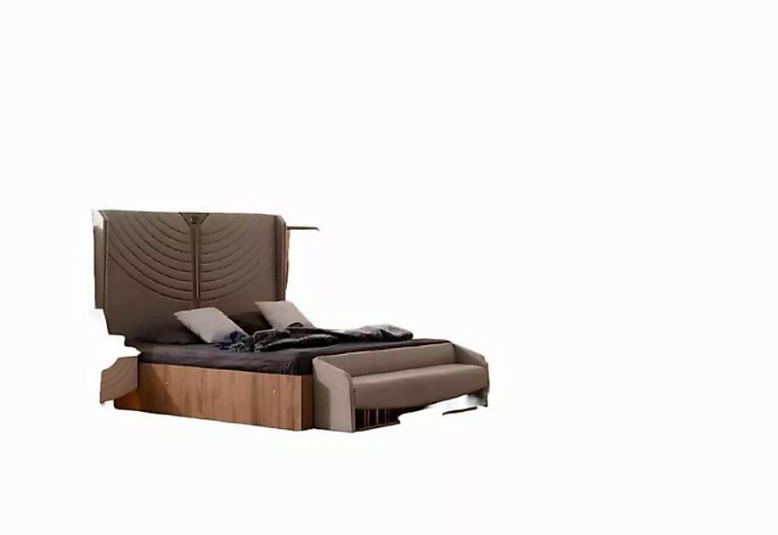 Xlmoebel Bett Modernes Beige Design Doppelbett Set für das Schlafzimmer - 7 günstig online kaufen