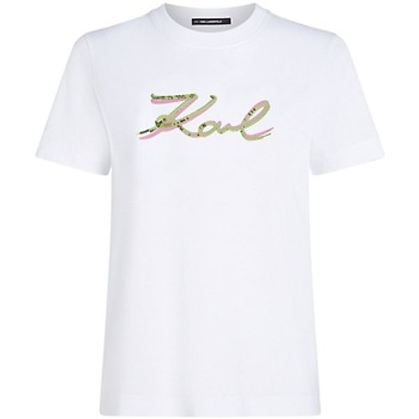 Karl Lagerfeld  T-Shirt SIGNATURE SEQUINS T-SHIRT günstig online kaufen