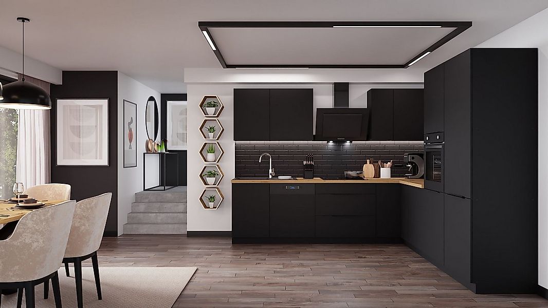 Küchen-Preisbombe Winkelküche SIENA 280x270 cm Küchenzeile Küchenblock Küch günstig online kaufen