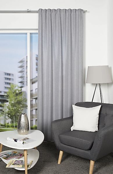 HOME WOHNIDEEN Gardine "OXFORD" Multifunktionsband 1 Stk. tlg. blickdicht günstig online kaufen