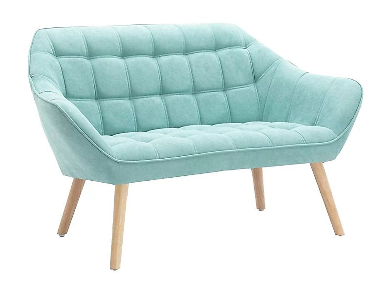 Sofa 2-Sitzer - Stoff - Hellgrün - CASERTA günstig online kaufen