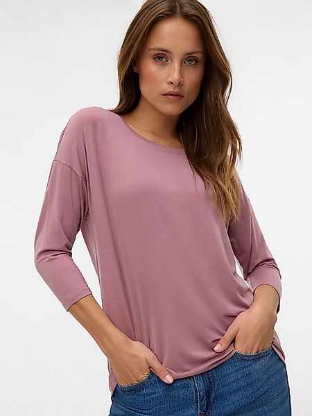 Vero Moda 3/4-Arm-Shirt VMAVA 3/4 TOP JRS GA NOOS Materialmix, regular fit günstig online kaufen