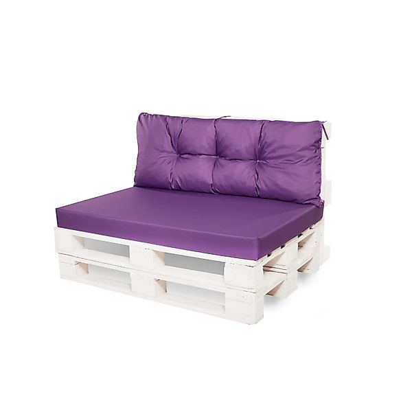 Setgarden Mix Set Palettenkissen 120x60x10cm Sitzkissen + Rückenkissen 120x günstig online kaufen