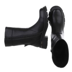 Ital-Design Moderne Damen-Stiefel mit mittelhohem Schaft günstig online kaufen