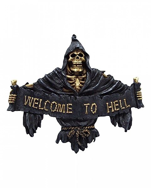 Horror-Shop Dekofigur Welcome to Hell Reaper günstig online kaufen
