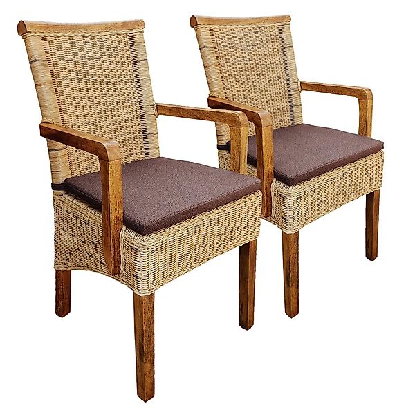 Amagohome Armlehnstuhl Esszimmerstühle Set 2 Stück günstig online kaufen
