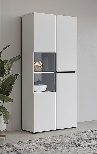 OTTO home Vitrine "Cross, Höhe 183,5 cm, moderne grifflose Standvitrine mit günstig online kaufen