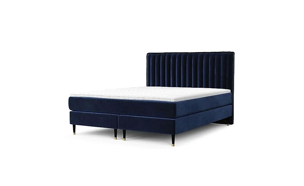 Boxspringbett   ¦ blau ¦ Maße (cm): B: 142 H: 120 Betten > Komfortbetten - günstig online kaufen