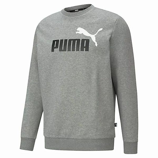 PUMA Herren Sweatshirt - ESS+ 2 Col Big Logo Crew, großes Logo, Rundhals günstig online kaufen