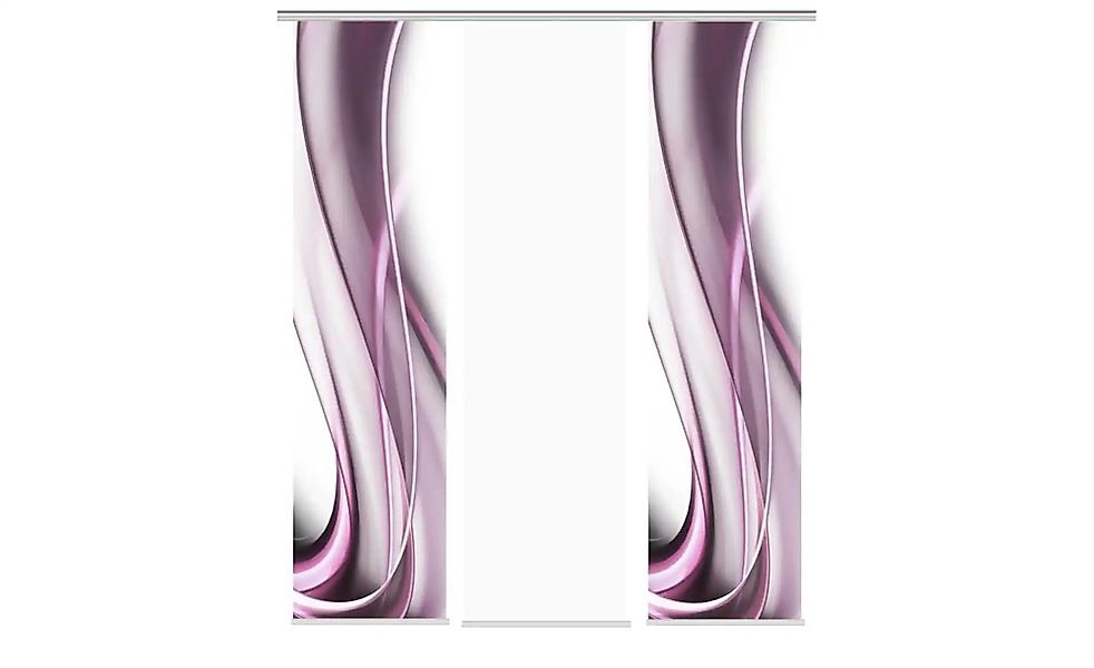 HOME WOHNIDEEN Schiebegardine "ONDAR" Klettband 3 tlg. HxB: 245x60, inkl. B günstig online kaufen