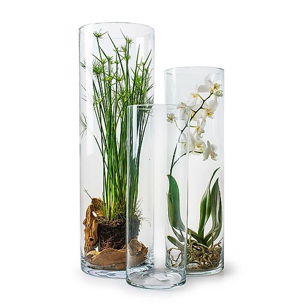 GlasArt Bodenvase Glas-Vase, Glasvase, Dekovase Klarglas, günstig online kaufen