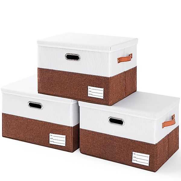 OYLCDI Aufbewahrungsbox mit deckel,3-Stück, 40L Aufbewahrungskorb günstig online kaufen