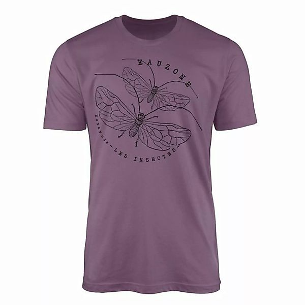 Sinus Art T-Shirt Hexapoda Herren T-Shirt Psocus Lineatus günstig online kaufen