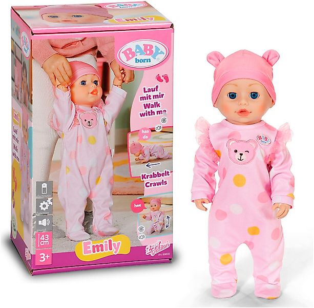 Baby Born Stehpuppe Emily Lauf mit mir 43 cm günstig online kaufen