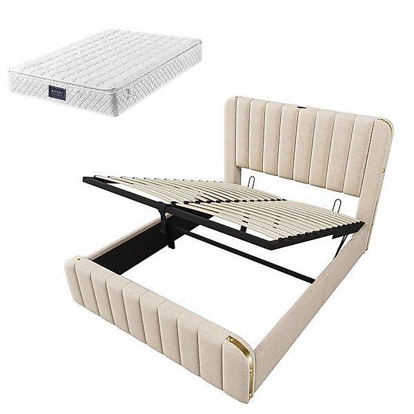Gotagee Polsterbett Jugendbett 140x200cm Doppelbett Einzelbett Gästebett mi günstig online kaufen