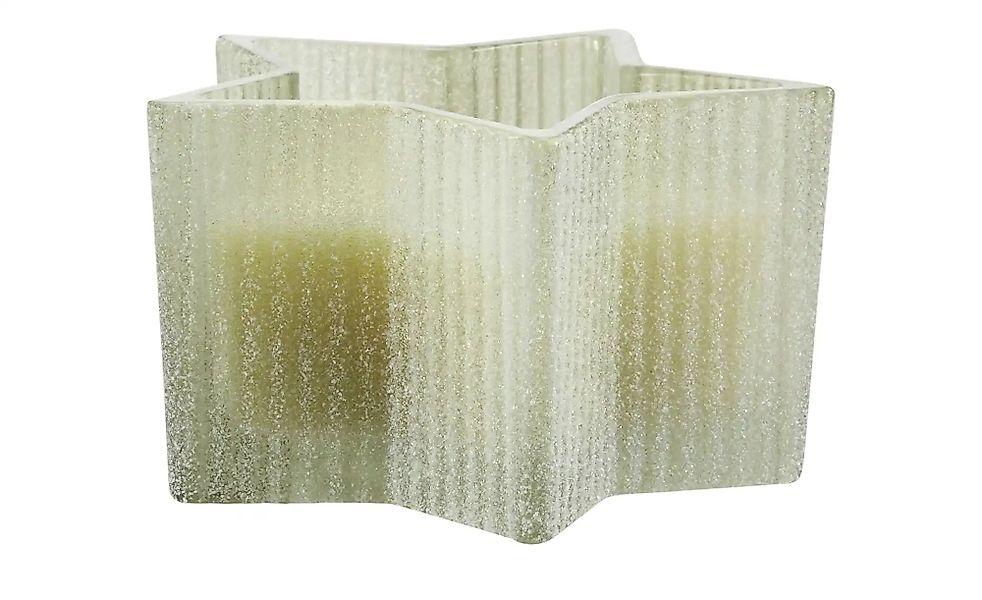 HOME STORY Duftkerze im Glas Stern   ¦ grün ¦ Paraffin,Glas ¦ Maße (cm): B: günstig online kaufen