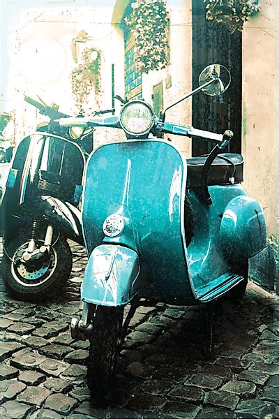 queence Metallbild "Scooter", (1 St.), Stahlschilder günstig online kaufen