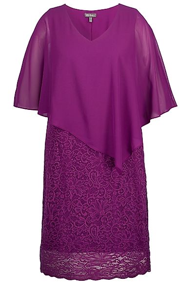 Ulla Popken Abendkleid Abendkleid Chiffon-Cape Jersey günstig online kaufen