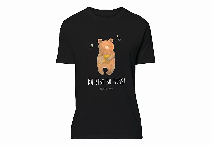 Mr. & Mrs. Panda T-Shirt Honigbär - Schwarz - Geschenk, Lustiges T-Shirt, H günstig online kaufen