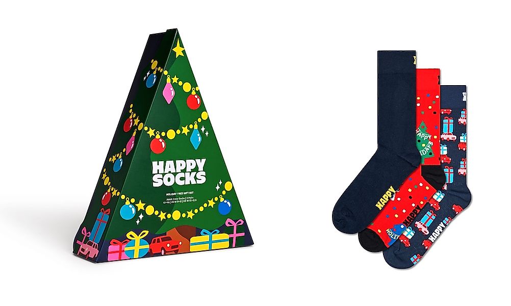 Happy Socks Langsocken 3er Pack, mit festlichen Motiven günstig online kaufen