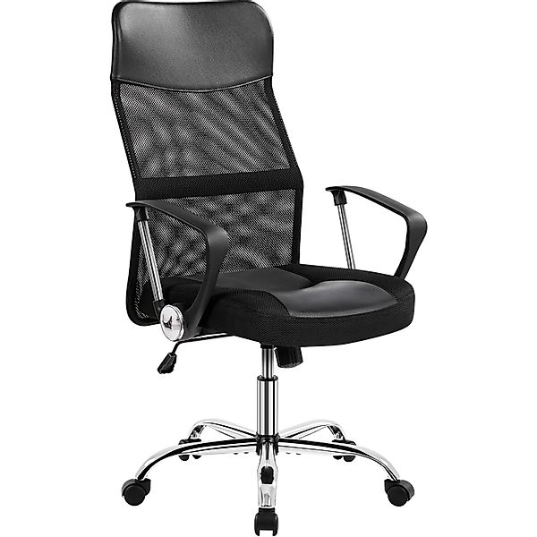 Yaheetech Drehstuhl Verstellbarer Bürostuhl, Ergonomischer Chefsessel günstig online kaufen