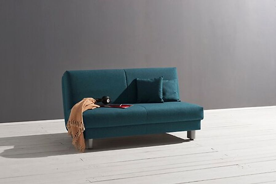 ell + ell Schlafsofa "Enny", Breite 180 cm, Liegehöhe 45 cm, Füße alufarben günstig online kaufen