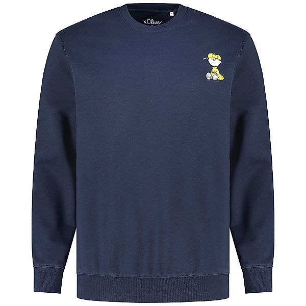 s.Oliver Sweatshirt mit Peanuts Applikation Farbe dunkelblau Größe: 3XL günstig online kaufen