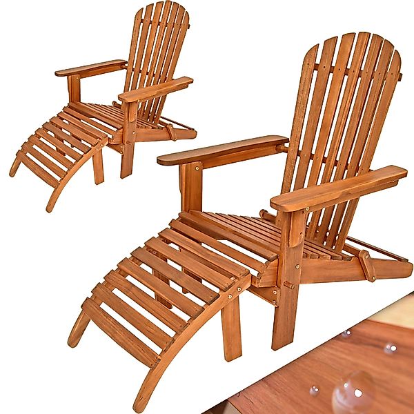 Casaria Gartenliege, Akazie Holz 160kg Belastbar günstig online kaufen