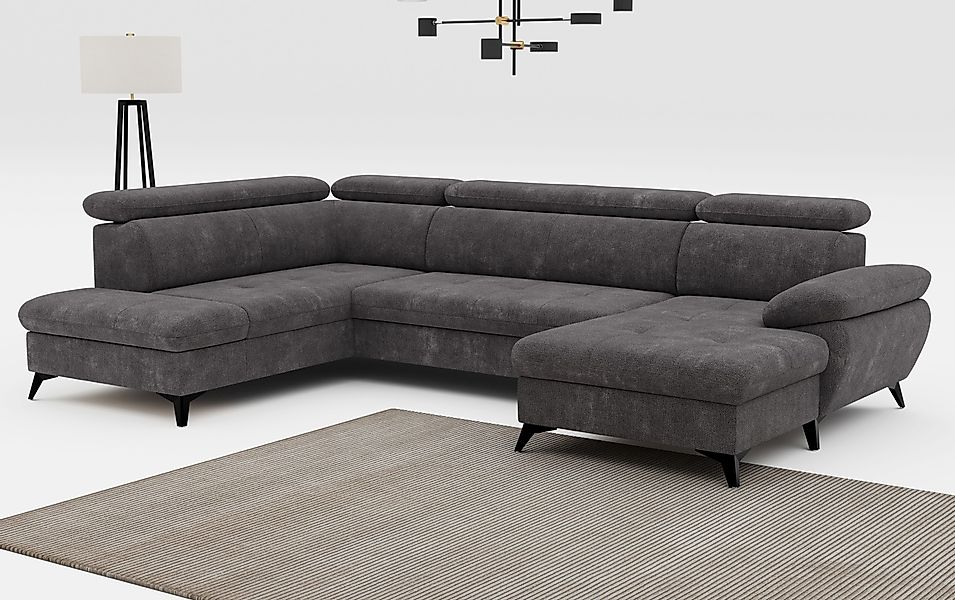 COTTA Wohnlandschaft Hudson U-Form, mit Kopfteilverstellung, günstig online kaufen