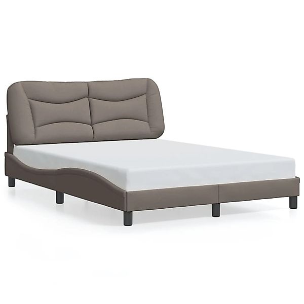 vidaXL Bettgestell ohne Matratze Hvar Taupe 140x200 cm Stoff 3207776 günstig online kaufen