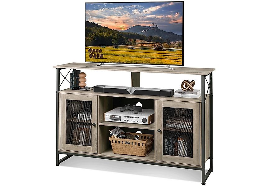 WLIVE Lowboard TV Schrank mit Stauraum, TV Board für Fernseher bis zu 55 Zo günstig online kaufen