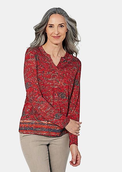 GOLDNER Print-Shirt Elegantes Blusenshirt, Paisley-Design Viskoseshirt günstig online kaufen