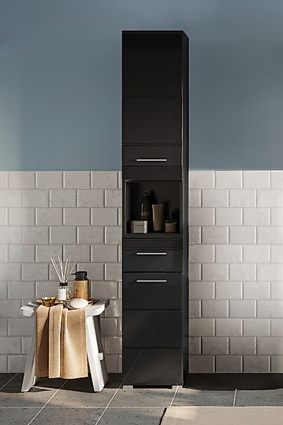 INOSIGN Hochschrank "Malmö, Breite 30 cm, 2 Türen, 1 Schubkasten, 1 offenes günstig online kaufen